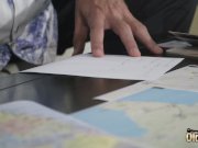 Beautiful teen hardcore fucked by old man and cums in her throat 2/16