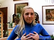 My hot little blonde girlfriend jerks me off in the car 2/16