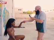 LETSDOEIT - Black COLOMBIAN TEEN Rides Dick In PUBLIC 16/16