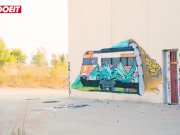 LETSDOEIT - Black COLOMBIAN TEEN Rides Dick In PUBLIC 8/16