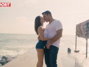 LETSDOEIT - Hardcore Fuck for a Russian Babe on a Public Beach 11/16