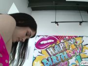 NYMPHO Fucking Evelyn Claire's tight fuck hole 2/16