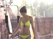 BLACK4K. Swimming coach with huge cock fucks lovely teen lassie 1/16