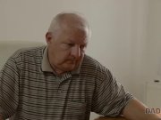 DADDY4K. Son repairs PC of his dad while he fucks his girlfriend 1/16