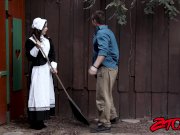 Amish Whitney Wright offers pussy to hung stranger 1/16