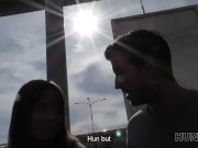 HUNT4K. Couple is in need of cash for motel so why girl gets naked 5/16