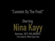 Dildo Banger Nina Kayy Stuffs Her Pussy Poolside! 1/16