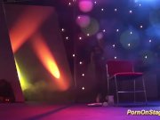 lesbian schoolgirls on public show stage 16/16