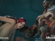 3d animation moster sex with a red head big tits babe 10/16