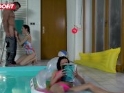 LETSDOEIT - MOM and STEPDAUGHTER Have Some Fun With The Repairman 9/16