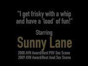 Spanked Sunny Lane Wacks Off & Sucks A Hard Cock! 1/16