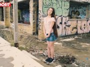 LETSDOEIT - Petite French Girl Fucked Outdoors By Stranger 1/16