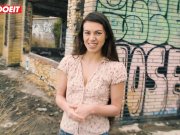 LETSDOEIT - Petite French Girl Fucked Outdoors By Stranger 3/16