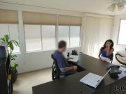 LOAN4K. Loan agent organizes porn casting for amateur brunette chick 3/16