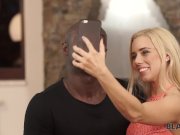 BLACK4K. Tender creature enjoys shaft in crazy black on white video 1/16