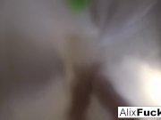 Sexy showering off with Alix Lynx 4/16