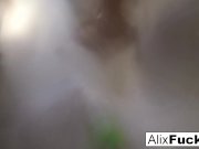 Sexy showering off with Alix Lynx 8/16