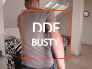 Two studs bang busty Angel Wicky's big tits, tight pussy & gaping asshole 1/16