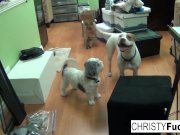 Sexy hotties Christy and Kirsten fuck each other silly 9/16