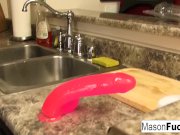 Mason Moore masturbates in the kitchen 6/16