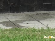 Pretty Girl Caught While She Pisses Outdoors 16/16