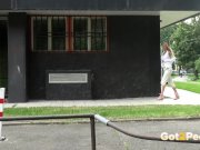 Pretty Girl Caught While She Pisses Outdoors 2/16