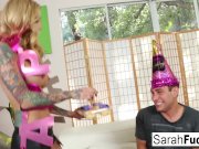 Sarah Jessie gives Brad a very special birthday surprise 3/16