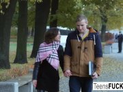 A romantic date ends in a creampie for young Sandra 3/16