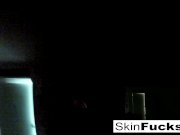 Sexy Skin Diamond plays with her anal toy in the shower 6/16