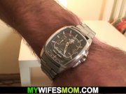 Horny old mother awakes him to ride his cock 2/16