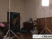 Slutty teen fucks and sucks a whole room of guys 8/16