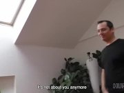 HUNT4K.  Blonde stops fighting with BF because stranger gives money 4/16