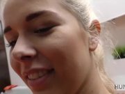 HUNT4K.  Blonde stops fighting with BF because stranger gives money 5/16