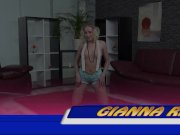 Cute Teen Fucks Herself With MONSTER Black Dildo 4/16