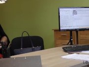 LOAN4K. Long-haired brunette Inga comes to a small loan company 6/16