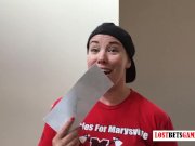 Tattooed Lesbian Pays the Price after a Game Lost by Getting a Tattoo 14/16