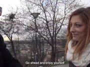 HUNT4K. Easy pickup turns into passionate sex with red-haired chick 3/16