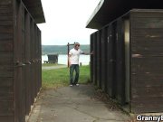 Blonde old granny ride stranger's cock public 8/16