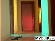 Kayla Danger does foot and pussy play at the bar 16/16