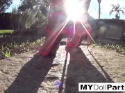 Kayla pleasures her feet in her office 11/16