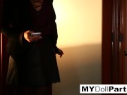 Kayla pleasures her feet in her office 2/16