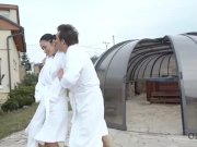 OLD4K. Cheerful old gentleman and tall slender model have sex 3/16