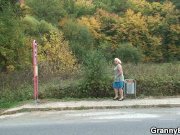 Old granny gets picked up and fucked 1/16