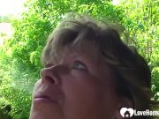 Busty MILF shows her pussy in a close-up 6/16