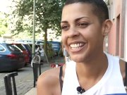 Ebony Amateur In Solo Outdoor Action 9/16