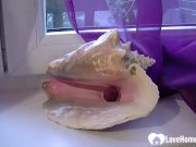 Hot chick shows her tits and masturbates passionately 3/16