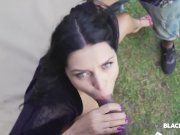 PrivateBlack - Dark Haired Hottie, Kira Queen Fucks 2 BBCs! 6/16