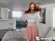 MYVERTFIRSTTIME First time fuck in HD for pale ginger pussy 4/16