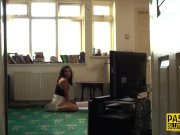 Bound submissive throated 2/16