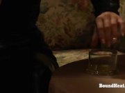 Submissive Lesbian Slave Receives Big Vibrating Strapon From Mistress 6/16